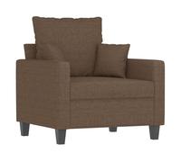 vidaXL Sillón de tela marrón 60 cm