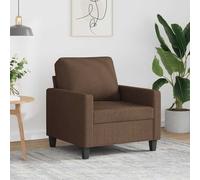 vidaXL Sillón de tela marrón 60 cm