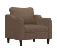 vidaXL Sillón de tela marrón 60 cm