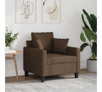vidaXL Sillón de tela marrón 60 cm