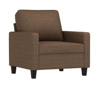 Vidaxl sillón de tela marrón 60 cm