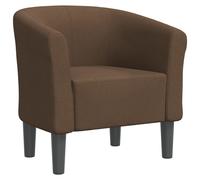 vidaXL Sillón de tela Rojo vino tinto, Marrón, Gris claro Sillon Dormitorio Sillon Comodos Silla Relax Sillón Sofá Brown