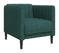 Vidaxl sillón de tela verde oscuro