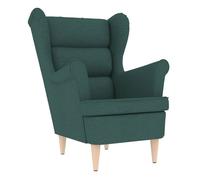 Sillón De Tela Verde Oscuro 74x84x100 Cm Vidaxl