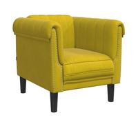 vidaXL Sillón de terciopelo amarillo