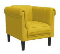 vidaXL Sillón de terciopelo amarillo