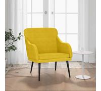 vidaXL Sillón de terciopelo amarillo 63x76x80 cm