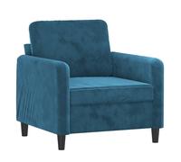 vidaXL Sillón de terciopelo azul 60 cm