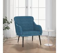 Vidaxl sillón de terciopelo azul 63x76x80 cm
