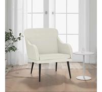 vidaXL Sillón de terciopelo color crema 63x76x80 cm