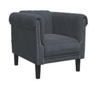 vidaXL Sillón de terciopelo gris oscuro