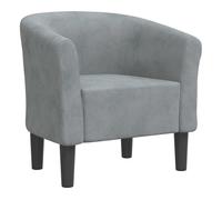 vidaXL Sillón de terciopelo gris oscuro