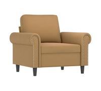Vidaxl sillón de terciopelo marrón 60 cm