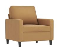 Vidaxl sillón de terciopelo marrón 60 cm