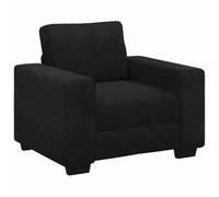 vidaXL Sillón de Terciopelo Negro 100x77x82 cm, sofá Individual, sofá cómodo, sillón de televisión, sofá, Asiento de sofá, sofá Relajante, sillón de Ocio