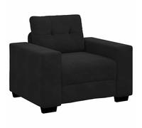 vidaXL Sillón de terciopelo negro 100x78x80 cm