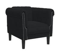 Vidaxl sillón de terciopelo negro