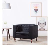 vidaXL Sillón de terciopelo negro