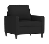 vidaXL Sillón tapizado de descanso con reposabrazos y respaldo, terciopelo negro