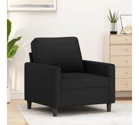 vidaXL Sillón de terciopelo negro 60 cm