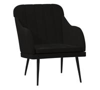 Vidaxl Sillón de Terciopelo 63x76x80 Cm Gris Claro Black