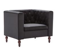 vidaXL Sillón de terciopelo negro Sillon Dormitorio Sillon Comodos Silla Relax Sillón Sofá