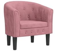 Vidaxl sillón de terciopelo rosa