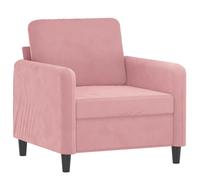 Vidaxl sillón de terciopelo rosa 60 cm