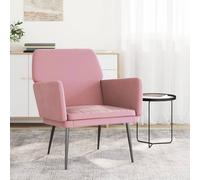 vidaXL Sillón de terciopelo rosa 62x79x79 cm