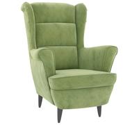 vidaXL Sillón de terciopelo verde claro
