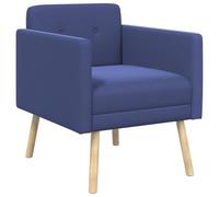 vidaXL Sillón Decorativo Azul Policía Terciopelo