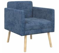 vidaXL Sillón Decorativo Azul Tejido de Chenilla