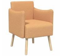 vidaXL Sillón Decorativo Beige Bouclé