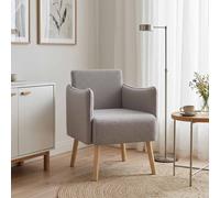 vidaXL Sillón Decorativo Gris Claro Bouclé