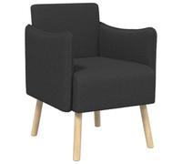 vidaXL Sillón Decorativo Gris Oscuro Bouclé