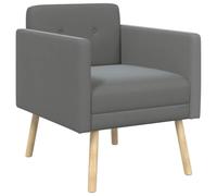 vidaXL Sillón Decorativo Gris Oscuro Terciopelo