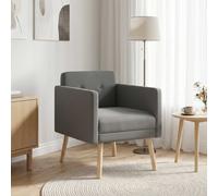 vidaXL Sillón Decorativo Gris Oscuro Terciopelo