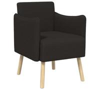 vidaXL Sillón Decorativo Negro Bouclé