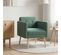 vidaXL Sillón Decorativo Verde Mar Terciopelo