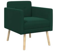 vidaXL Sillón Decorativo Verde Oscuro Terciopelo