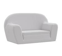 vidaXL Sillón desplegable para niños gris claro