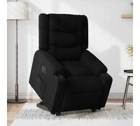 vidaXL Sillón eléctrico reclinable elevable de tela negro