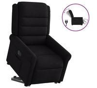 vidaXL Sillón eléctrico reclinable elevable de tela negro