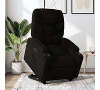 vidaXL Sillón eléctrico reclinable elevable de tela negro