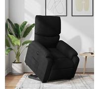 vidaXL Sillón eléctrico reclinable elevable de tela negro