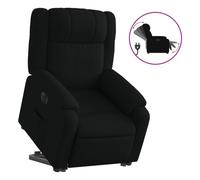 vidaXL Sillón eléctrico reclinable elevable de tela negro