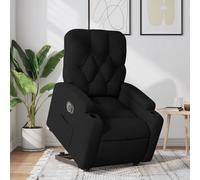 vidaXL Sillón eléctrico reclinable elevable de tela negro