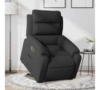 vidaXL Sillón eléctrico reclinable elevable de tela negro