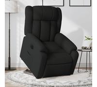 vidaXL Sillón eléctrico reclinable elevable de tela negro