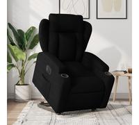 vidaXL Sillón eléctrico reclinable elevable de tela negro